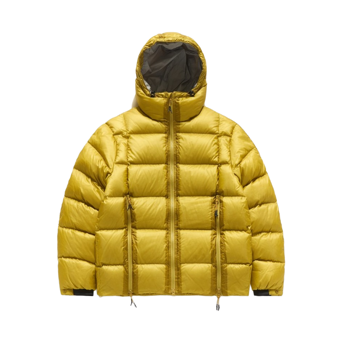 헬로 선라이즈 x 언어펙티드 후드 다운 점퍼 옐로우(Hello Sunrise x Unaffected Hooded Down Jumper Yellow)