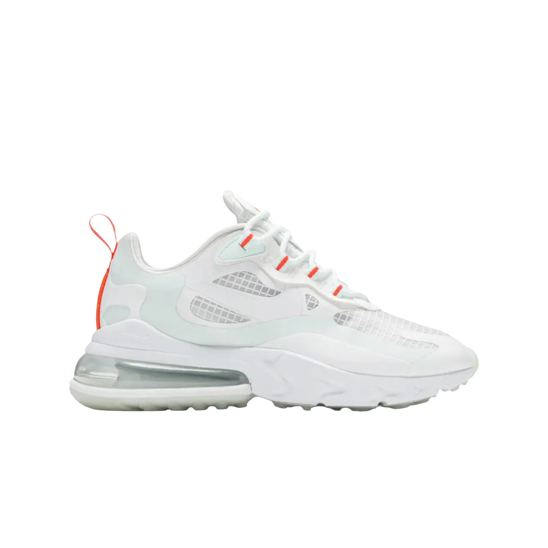 (W) 나이키 에어맥스 270 리액트 SE 화이트 하이퍼 크림슨((W) Nike Air Max 270 React SE White Hyper Crimson) - 1