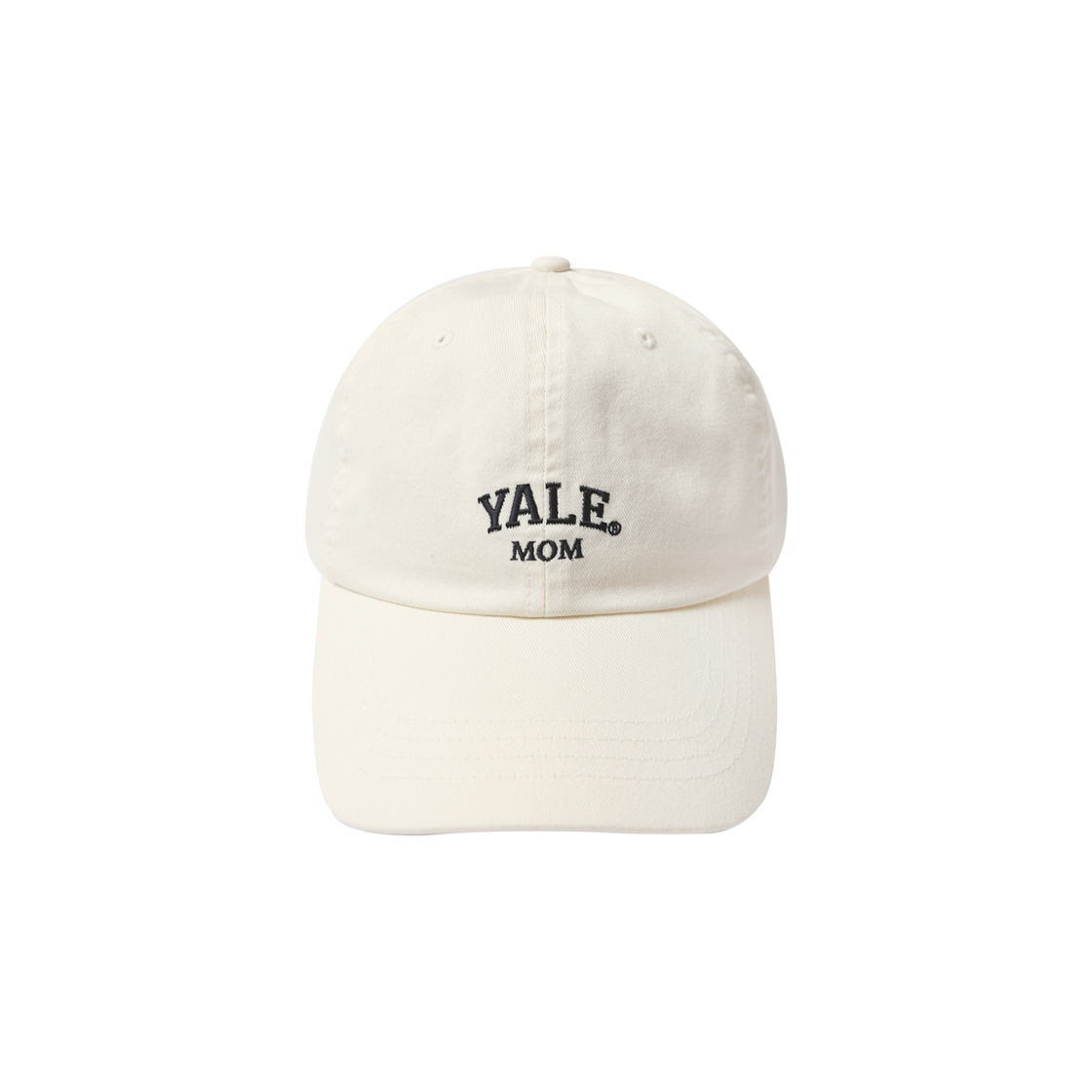 YFX2CA701AIV Yale Embroidery Mom Cap Ivory