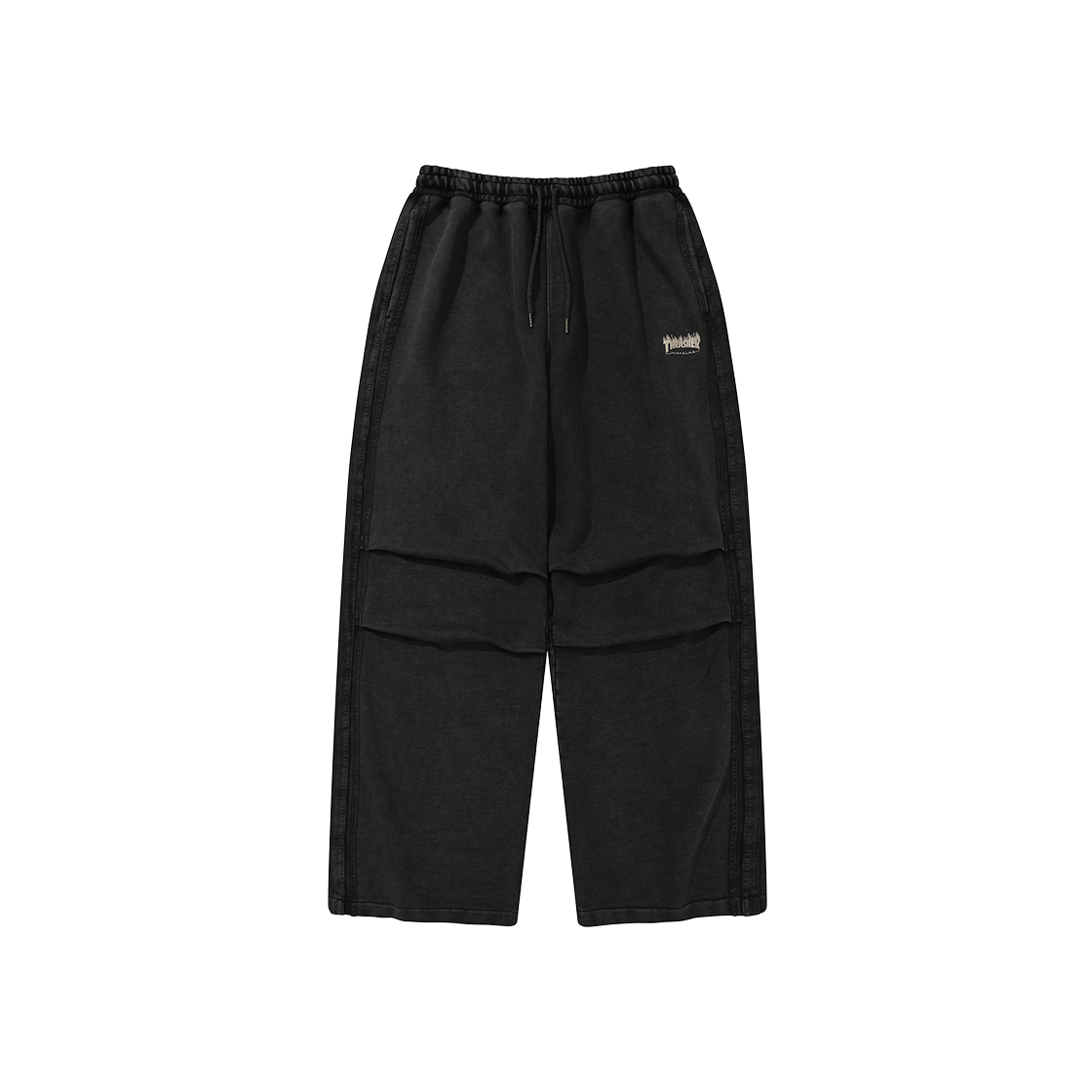 트레셔 플레임 워시드 트랙 스웻팬츠 블랙(THRASHER Flame Washed Track Pants Black)