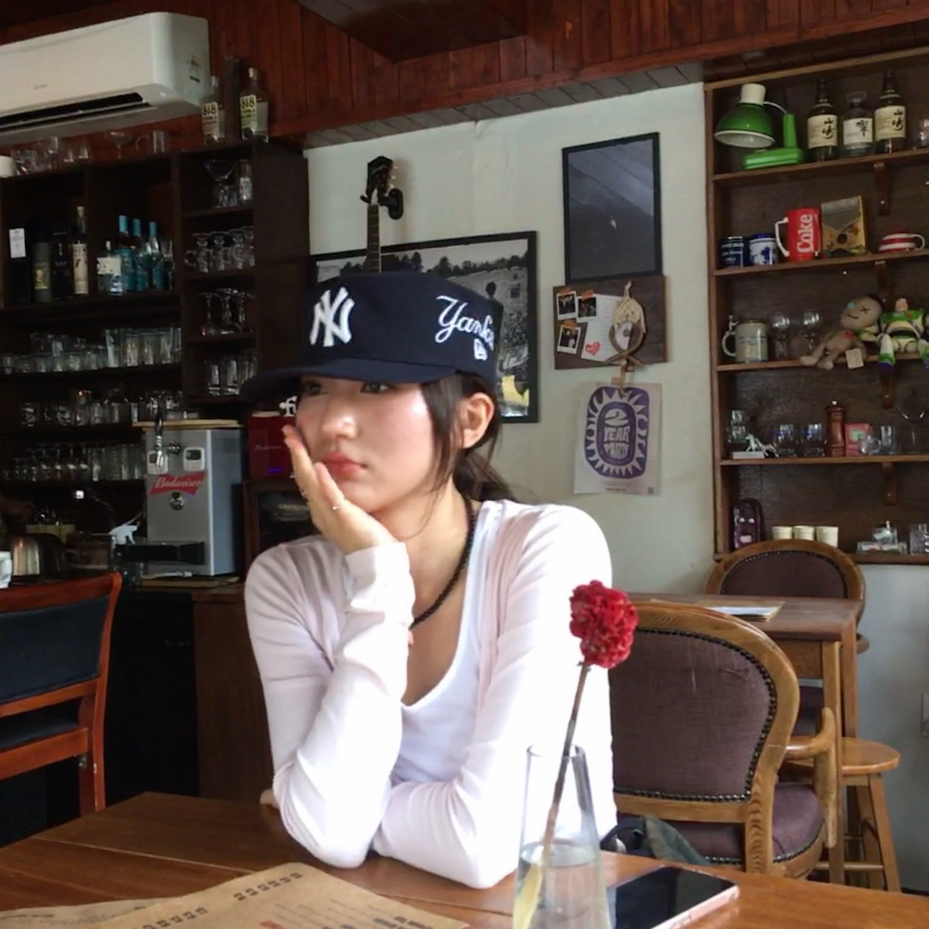 New Era MLB New York Yankees Pillbox Series Ball Cap Navy 착용 스타일 - 2