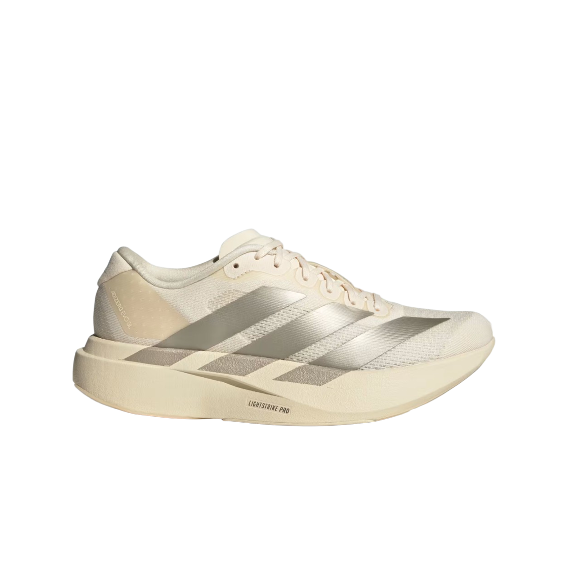 (W) 아디다스 아디제로 EVO SL 원더 화이트 사이버 메탈릭((W) Adidas Adizero EVO SL Wonder White Cyber Metallic)
