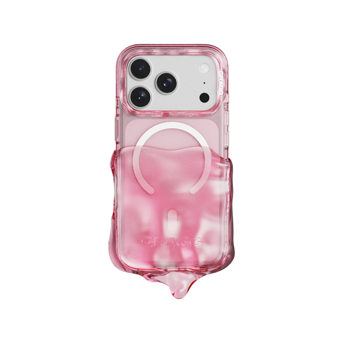 그래그 더블 레이어스 케이스 - 클리어 핑크(Gragg Magsafe Double Layers Case - Clear Pink)