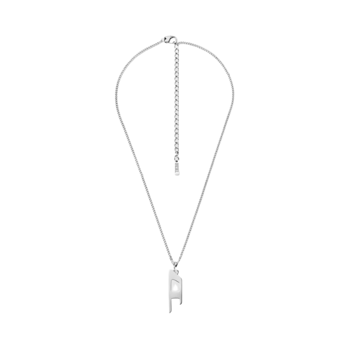 디젤 Dx1625040 스테인리스 스틸 D 로고 팬던트 네클리스 실버(Diesel Dx1625040 Stainless Steel D Logo Pendant Necklace Silver)