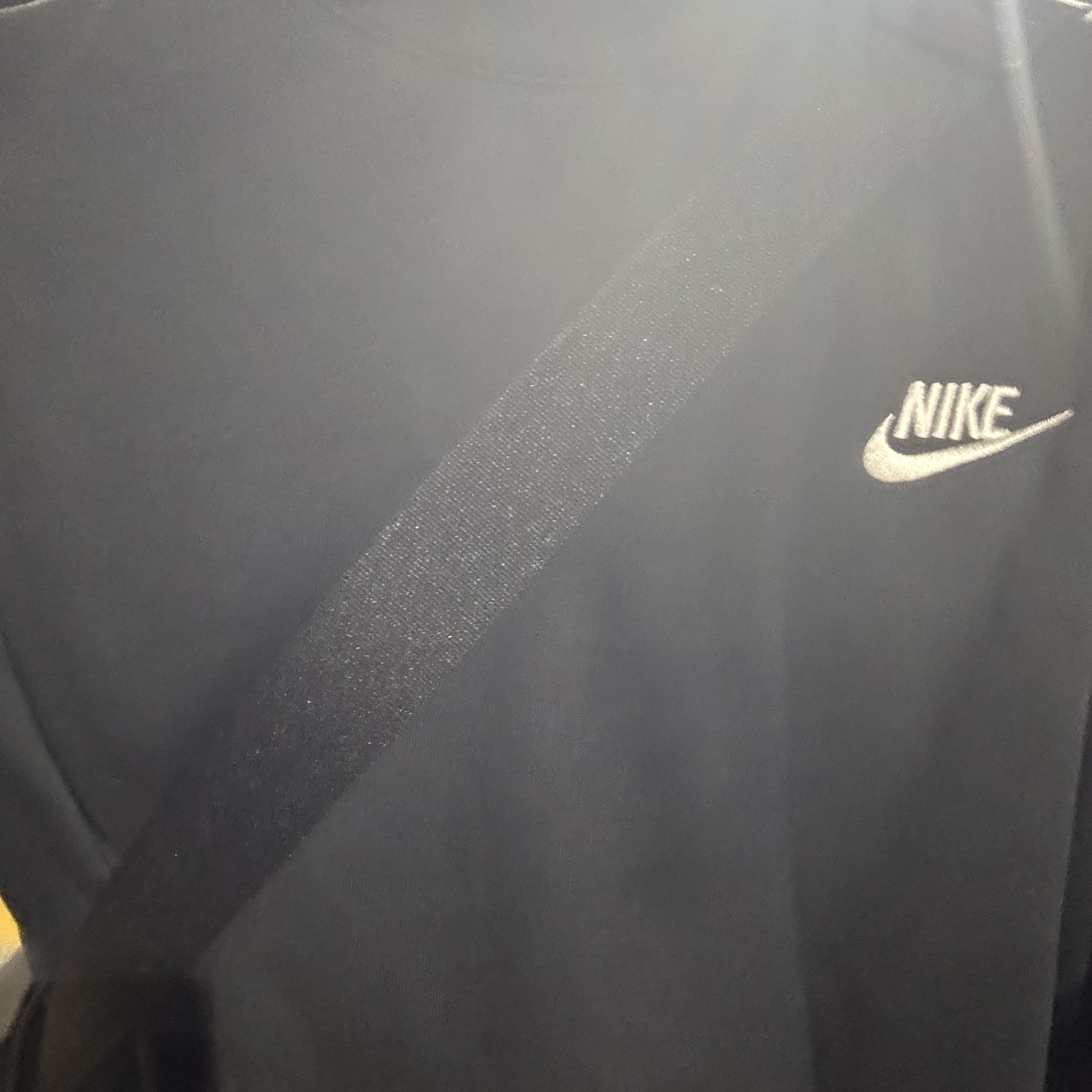 Nike NSW Club Fleece Crew Sweatshirt Black - Asia 착용 스타일 - 2