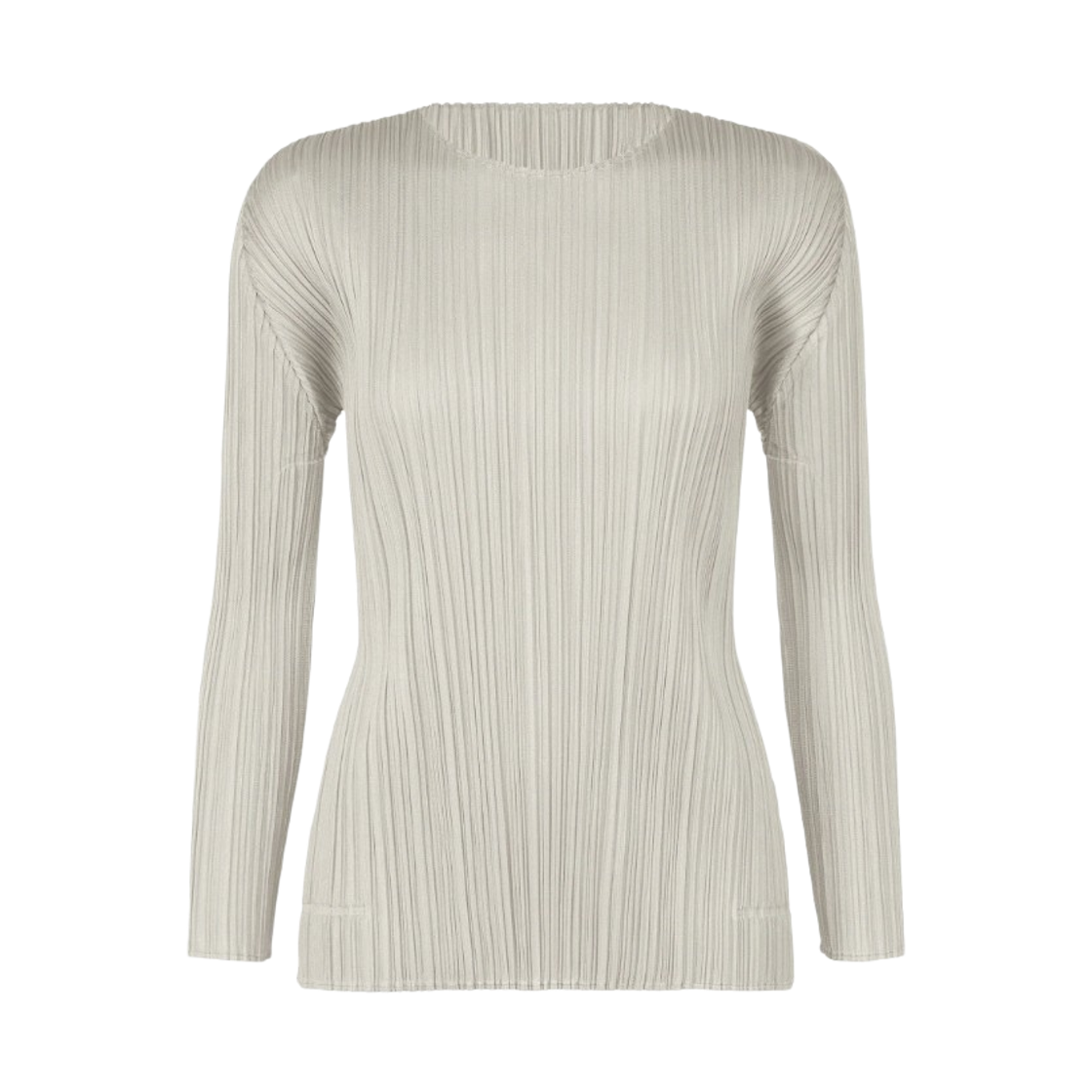 PP58-JK131-10 (W) Pleats Please Issey Miyake MC September Top Light Gray