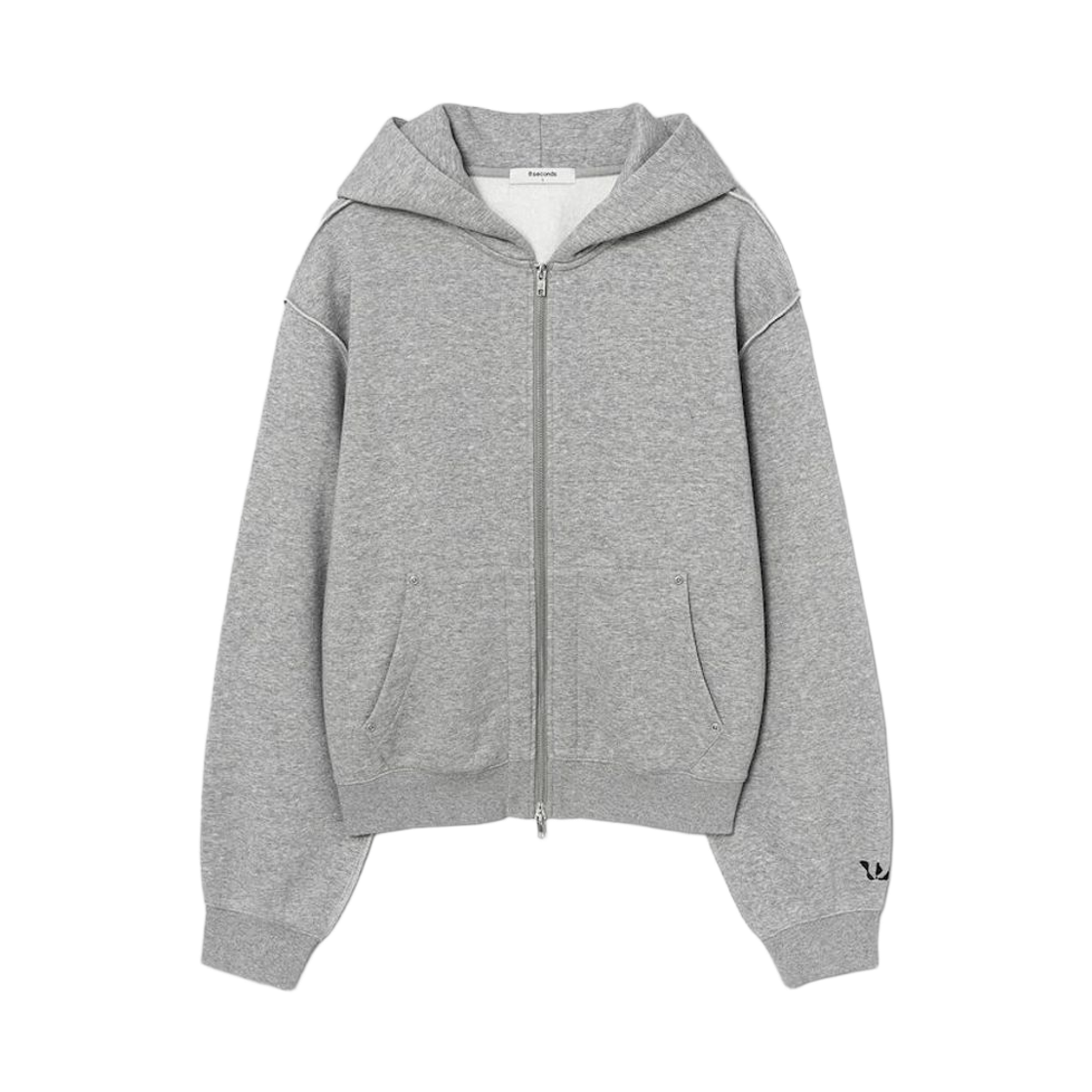 425X41IX13 8seconds x Woodz Full Zip Hoodie Grey