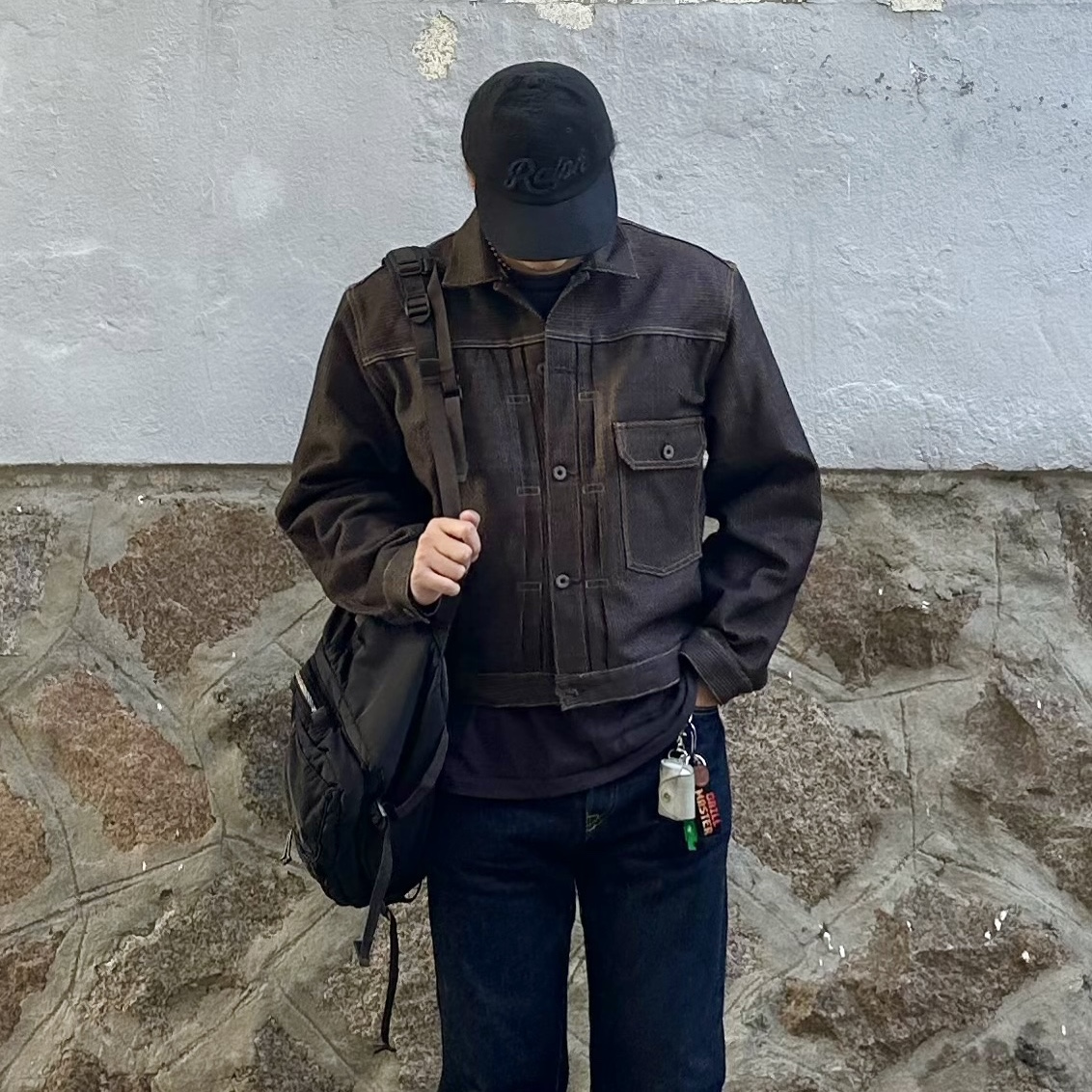 Porter Classic Super Nylon Day Pack L Black, Kapital Century Denim 1st Jacket N5S Brown 착용 스타일