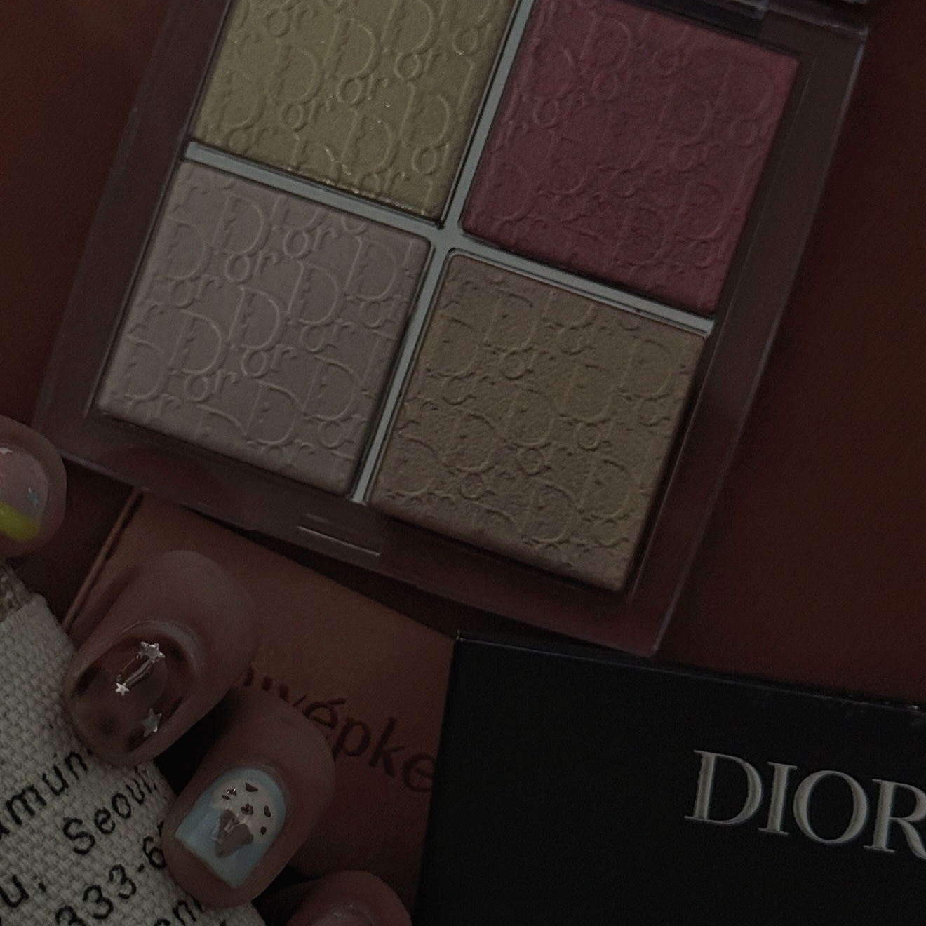 Dior Backstage Glow Maximizer Palette 004 Rose Gold Glow 착용 스타일