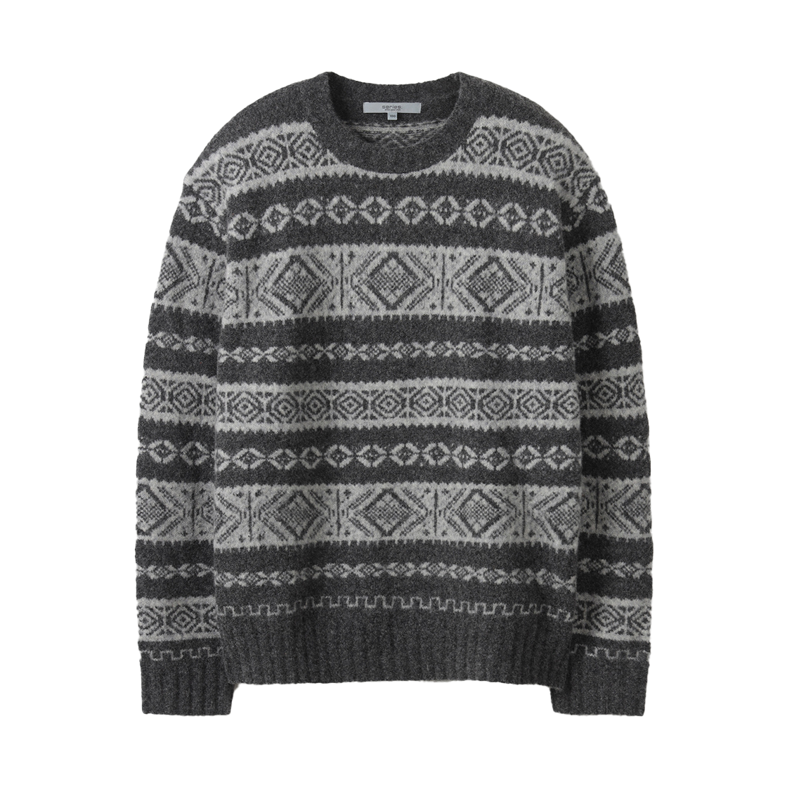 SAWAW25591GYX Series Winter Pattern Sweater Gray