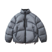 [FW25] moif Shadow Puffer Down Parka Sheer Dusty Blue