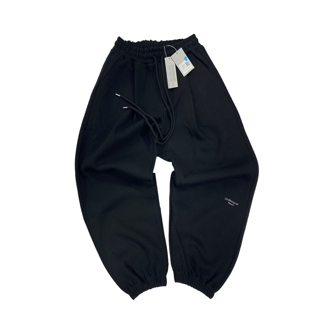 언더마이카 무.03 안티 Fxxking 로고 플레이 오버사이즈 스웨트 조거 블랙(Undermycar Mu.03 Anti Fxxking Logo Play Oversized Sweat Jogger Black)