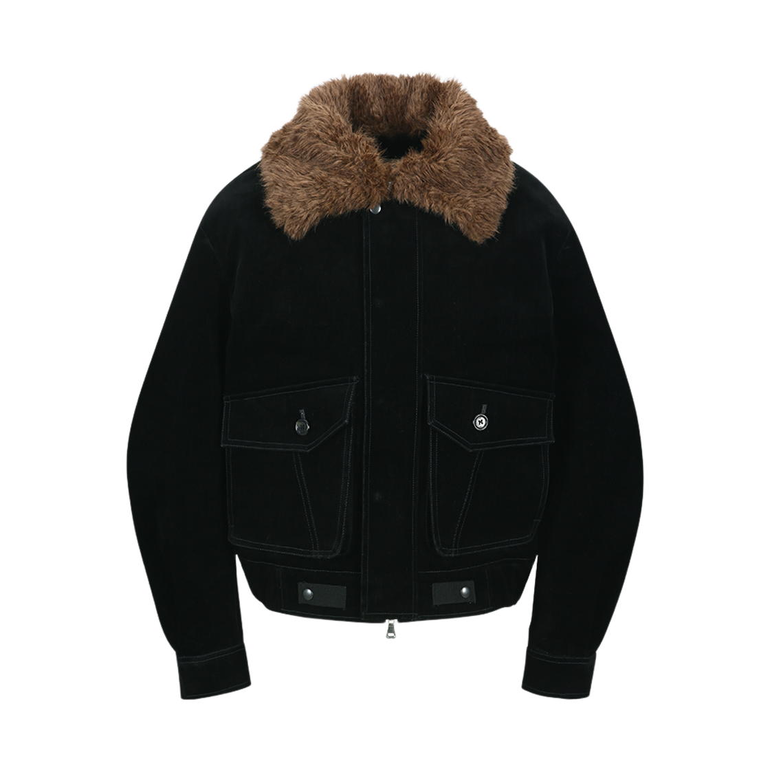 awa729m(BLACK) ADSB Andersson Bell Mikoos Velvet Bomber Jacket Black