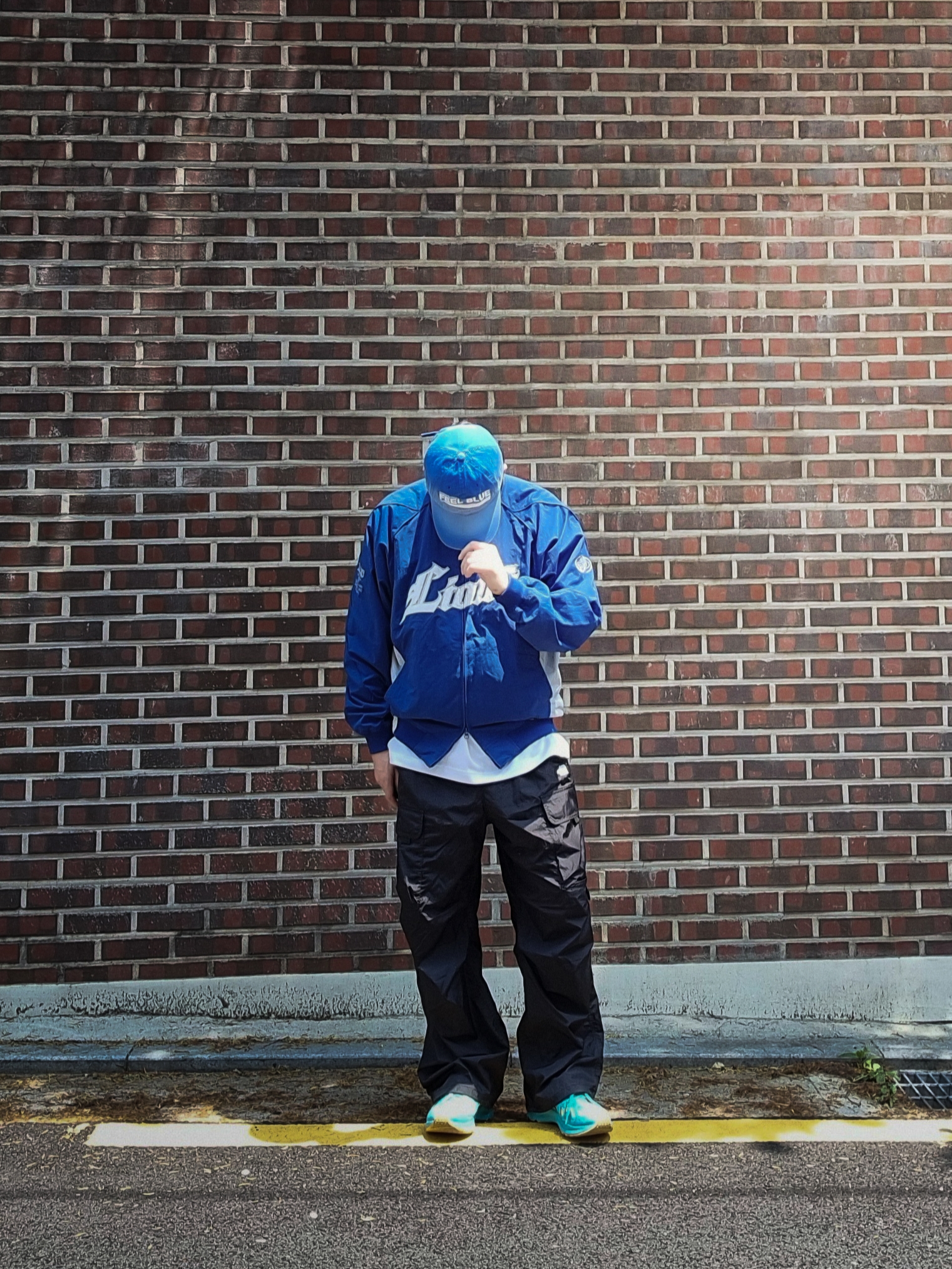 Sansan Gear x Samsung Lions Jacket Blue 착용 스타일 - 1