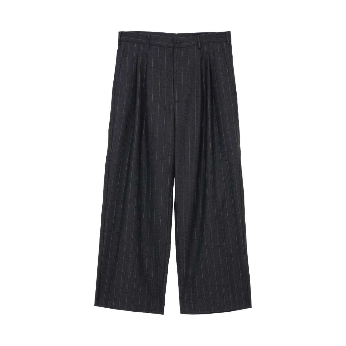 아마이유우츠 사일런트 스트라이프 울 트라우저 챠콜(Amaiyuutsu Silent Stripe Wool Trousers Charcoal)