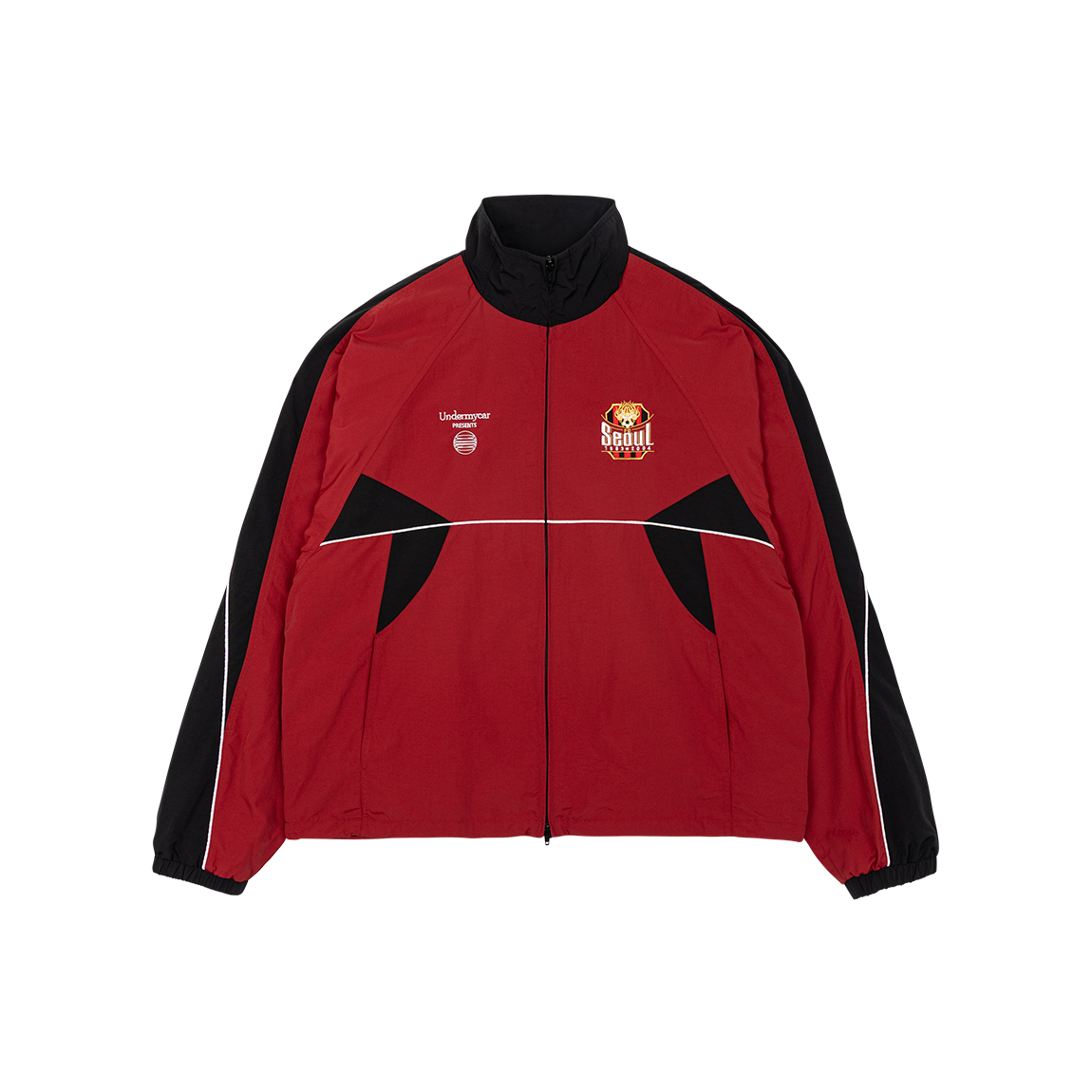 FC서울 X 언더마이카 파이핑 윈드 브레이커 레드(FC SEOUL X Undermycar Piping Wind Breaker Red)