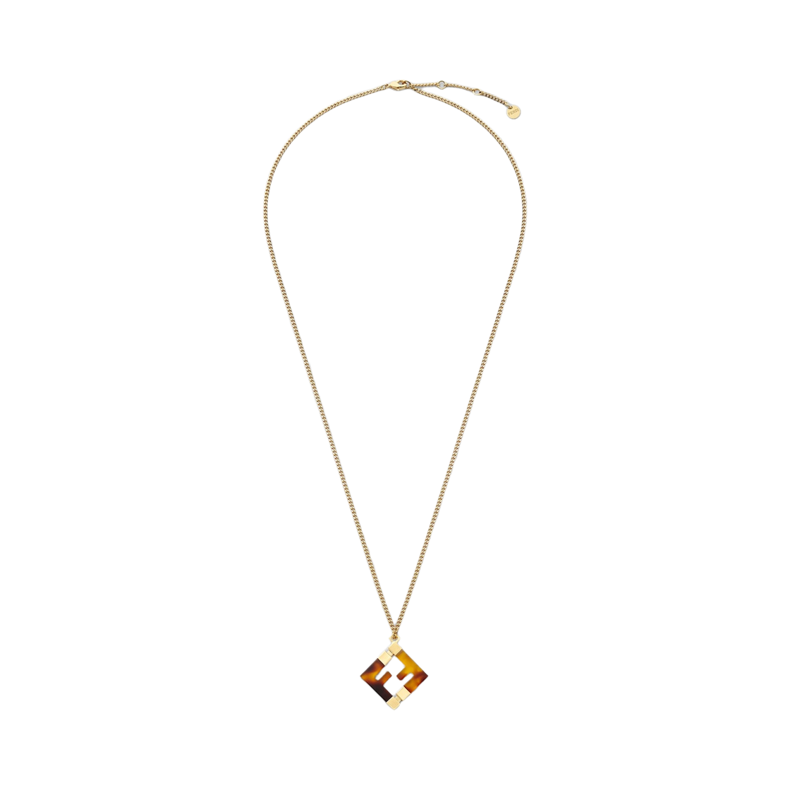 8AK951ALI0F1BDE (W) Fendi Forever Necklace Brown