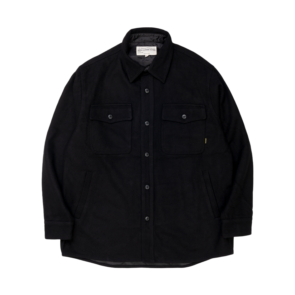 51535BK Houston Japan Melton CPO Shirt Jacket Black 51535