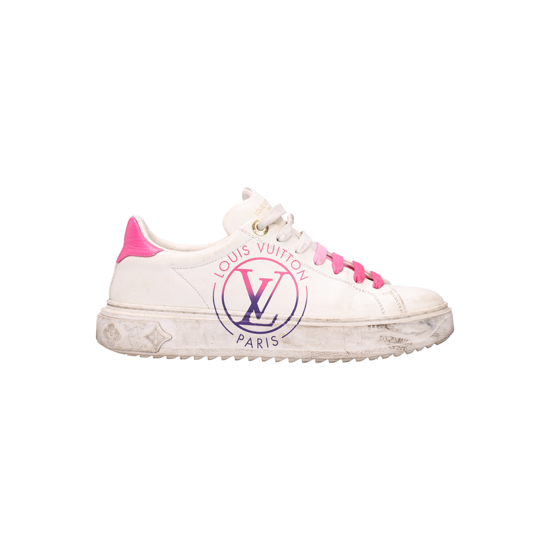 ITFUJDQK63BQ Louis Vuitton Time Out Sneakers Fuchsia 37
