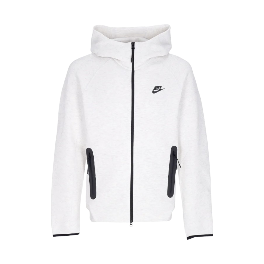 나이키 NSW 테크 플리스 윈드러너 풀 집 후드 버치 헤더 블랙 - 아시아(Nike NSW Tech Fleece Windrunner Full Zip Hoodie Birch Heather Black - Asia)