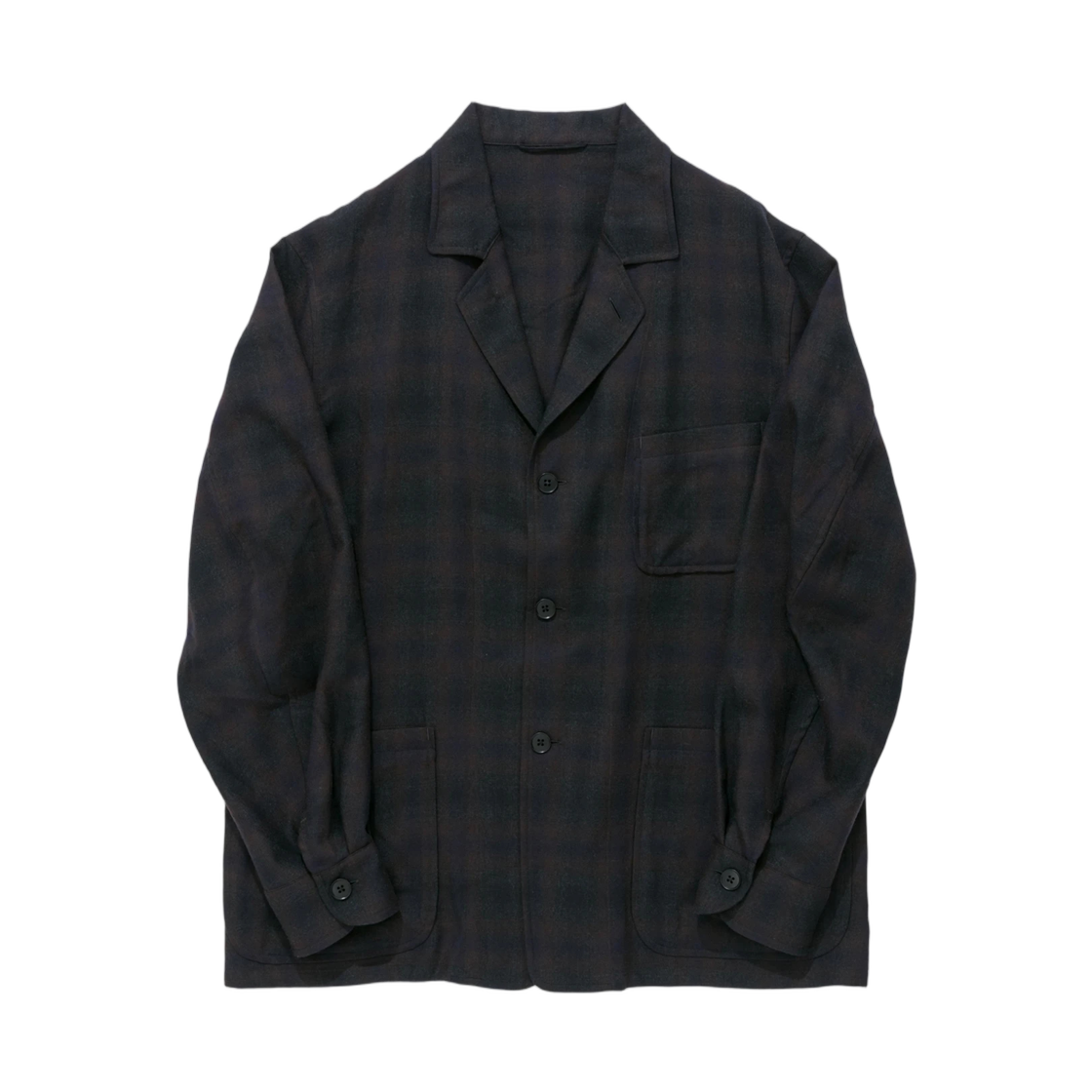 A0KS0000PIBT Kaptain Sunshine Wool Ombre Oregon Jacket Charcoal Ombre