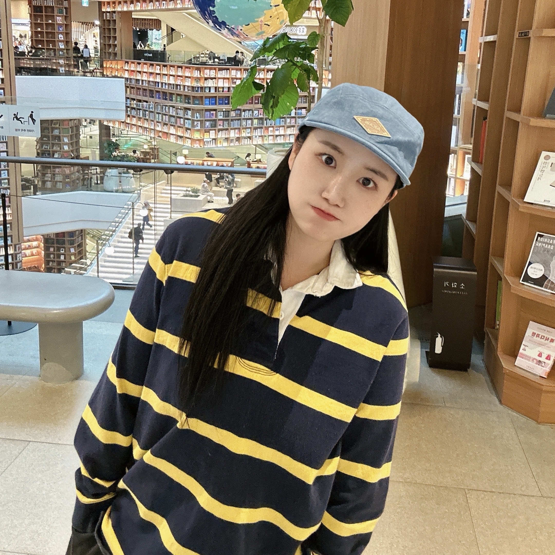 [30% 적립] Polo Ralph Lauren Iconic Rugby Shirt Artic Yellow - 24FW 착용 스타일