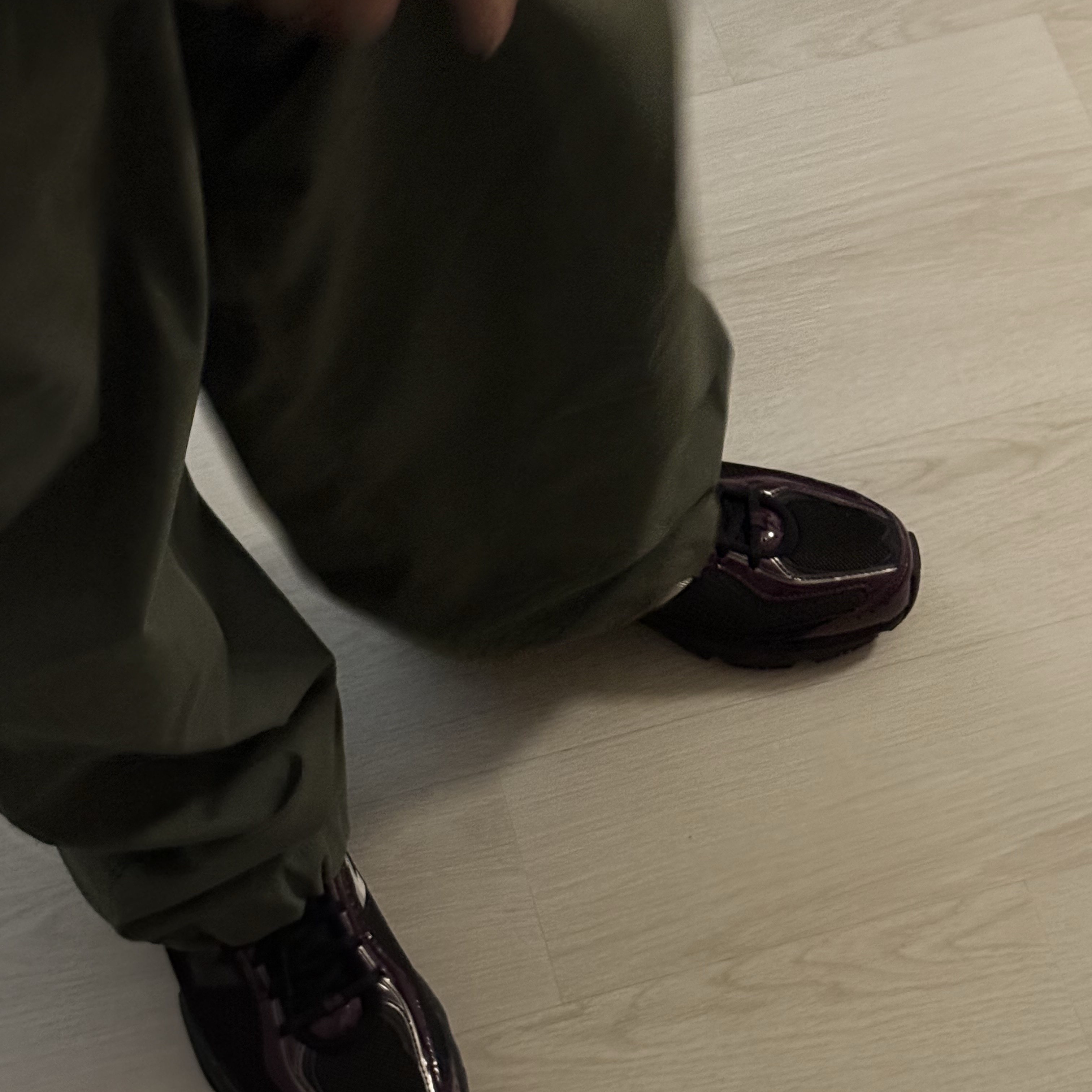 New Balance 509 Purple 착용 스타일 - 1