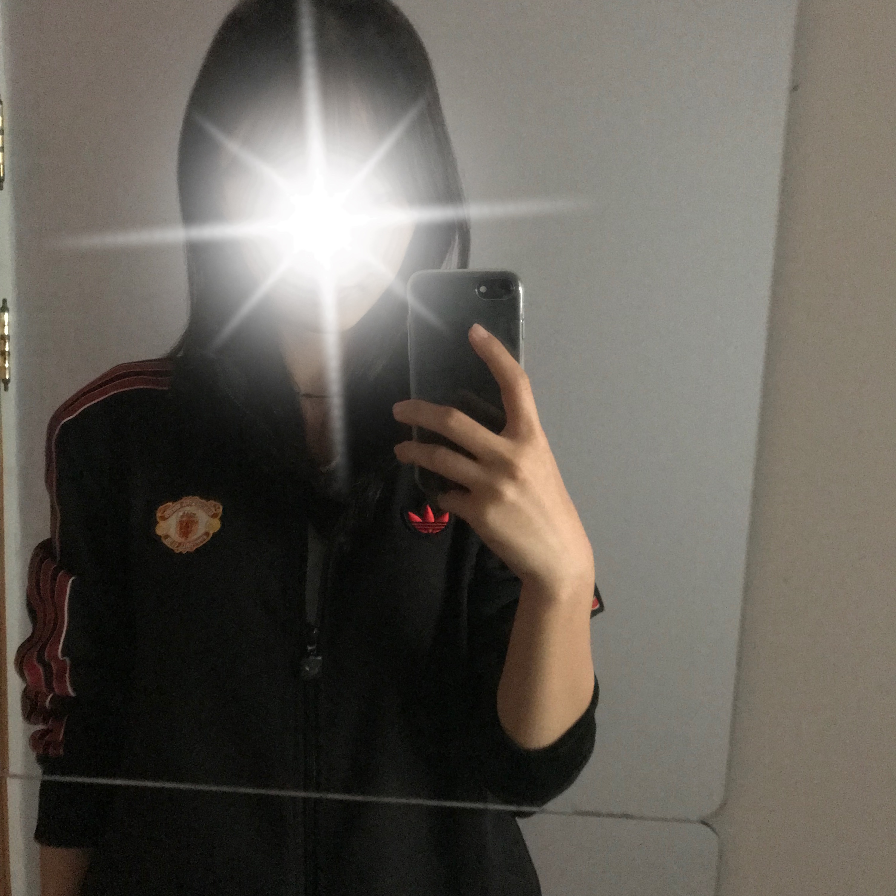 Adidas Manchester United Terrace Icon Track Top Black - KR Sizing 착용 스타일