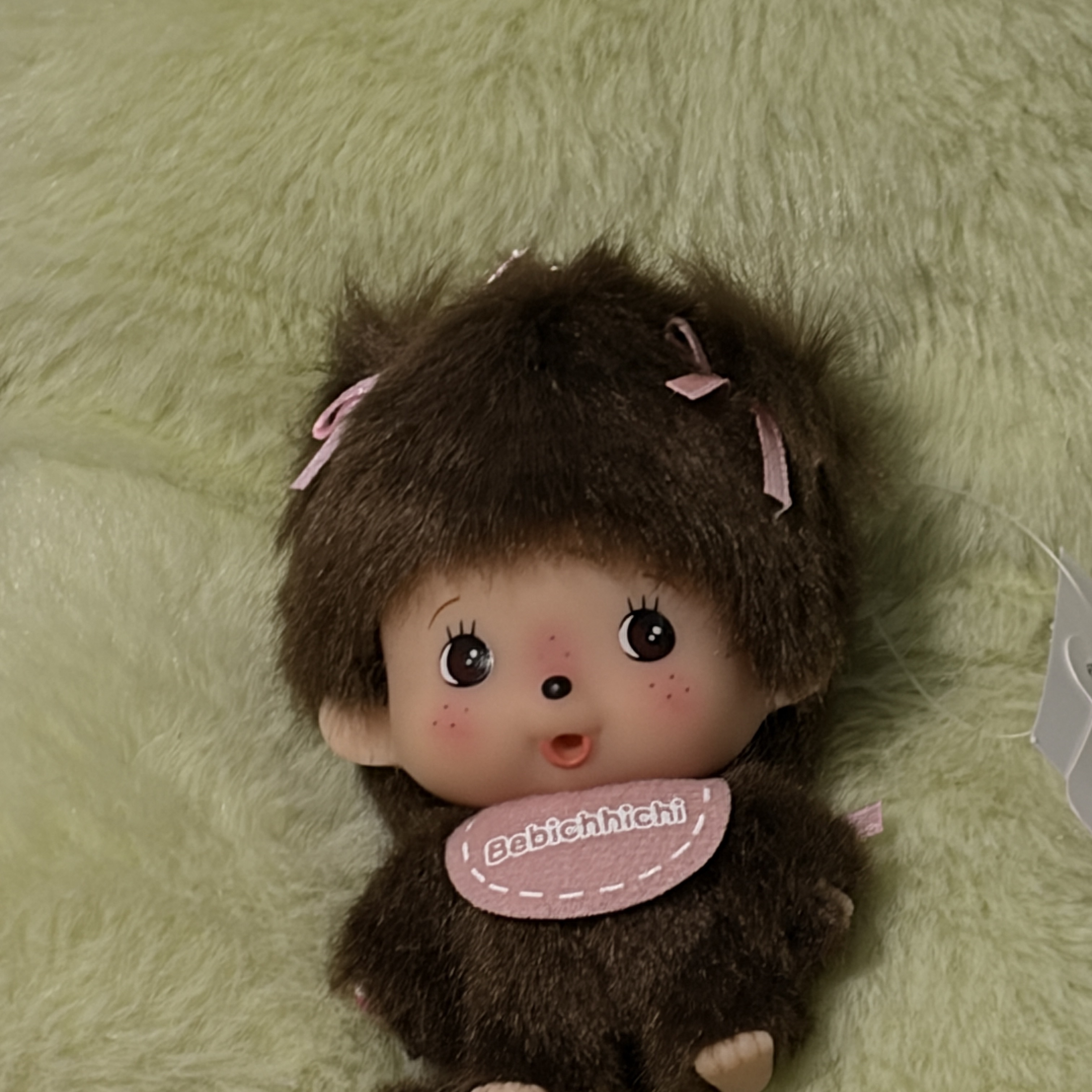 Monchhichi big Head Bebichhichi SS Keychain Girl 착용 스타일
