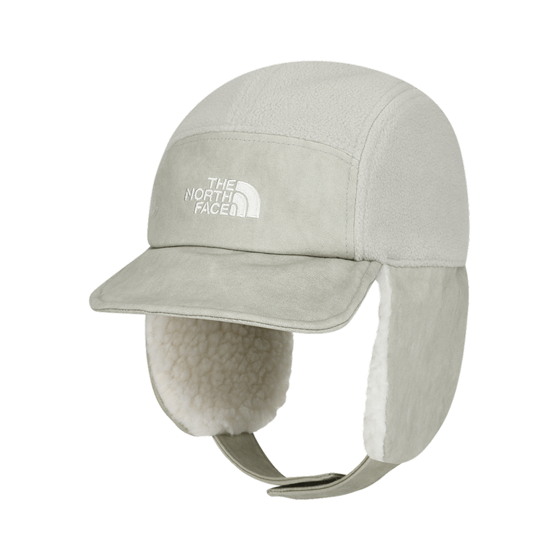 NE3CR59K The North Face White Label Fleece Earmuff Cap White Sand - 25FW