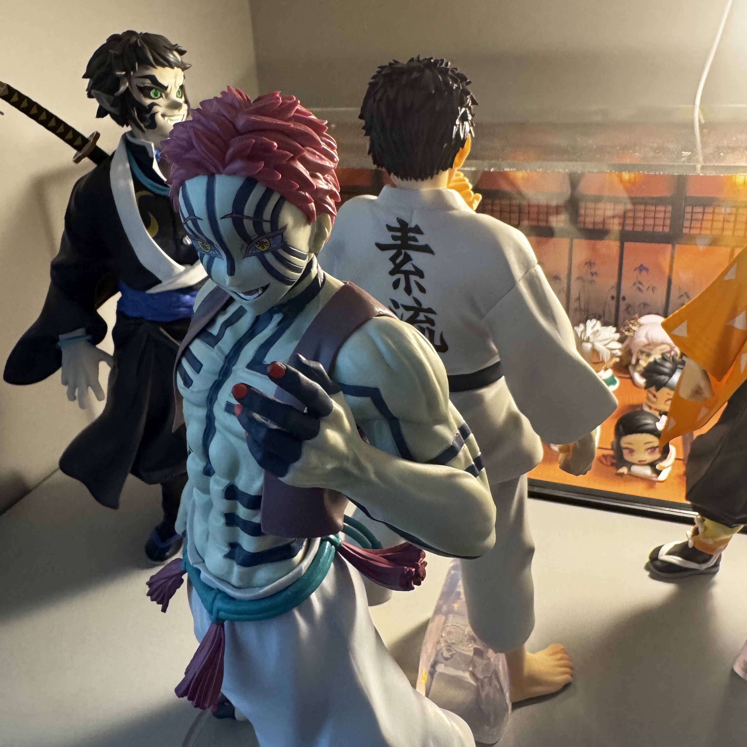 Bandai Ichiban Kuji Demon Slayer Kimetsu no Yaiba - Upper Rank Three Last One Prize Akaza MASTERLISE 착용 스타일