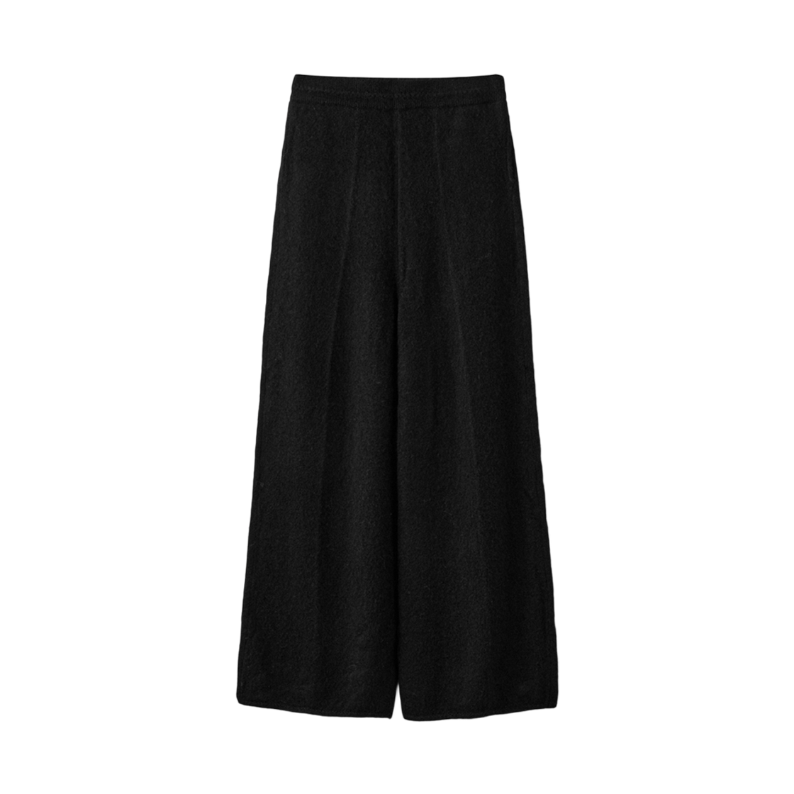 UM254WPT85BK UMARMUNG Peruvian Baby Alpaca Yarn Fluid Pants_Black