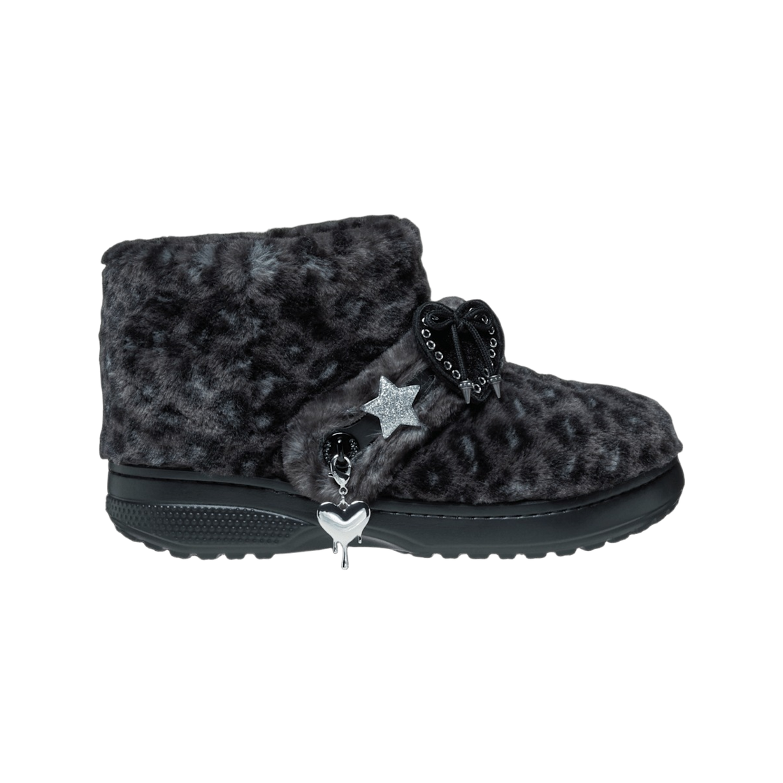 크록스 클래식 언퍼게터블 레오파드 부츠 블랙 레오파드(Crocs Classic Unfurgettable Leopard Boot Black Leopard)