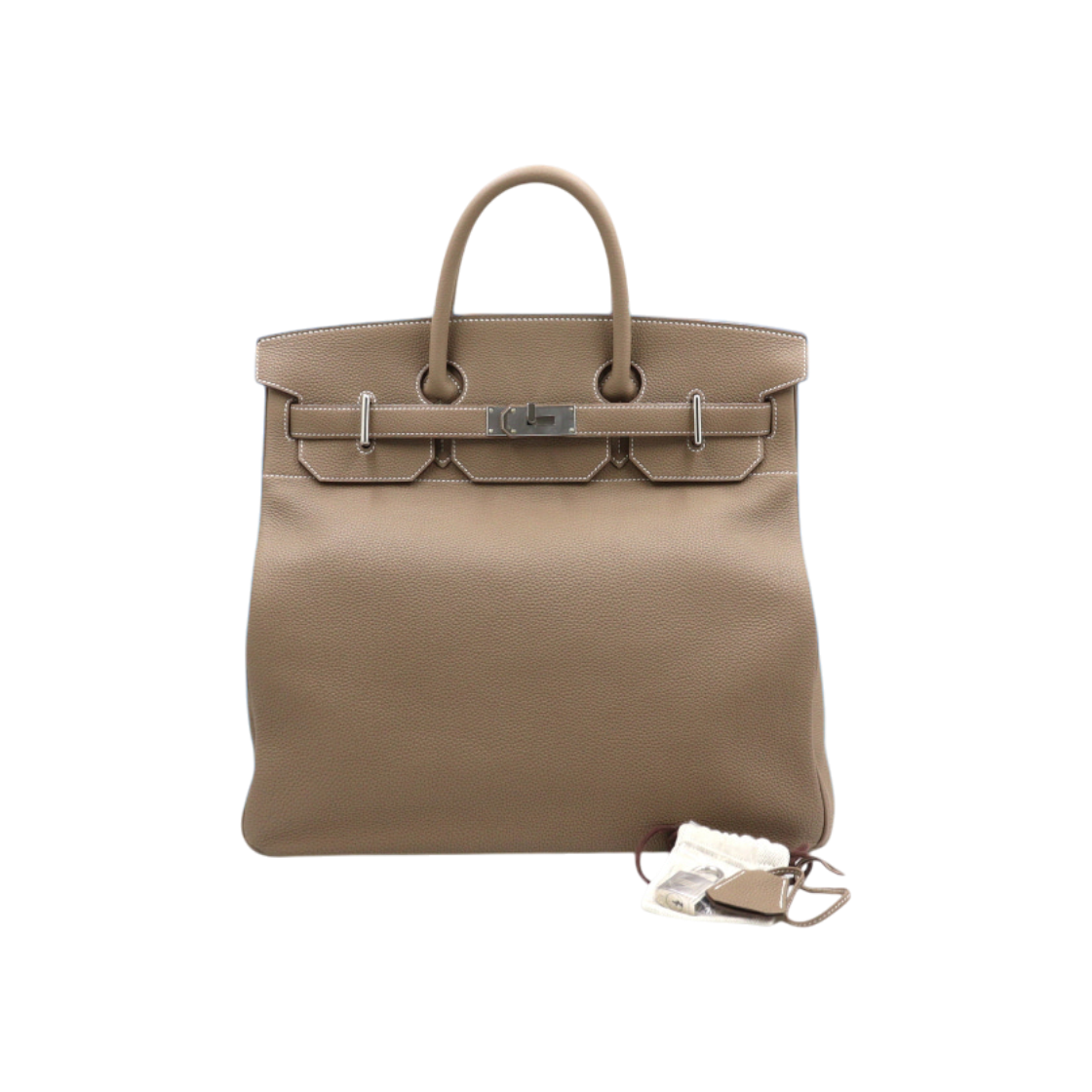 에르메스 말굽 각인 스페셜 오더 에토프 토고 벌킨 40 오타크로와 남여공용 토트백 aa49809(Hermes Special Order Etoupe Togo Birkin 40 with Horseshoe Stamp Unisex Tote Bag)