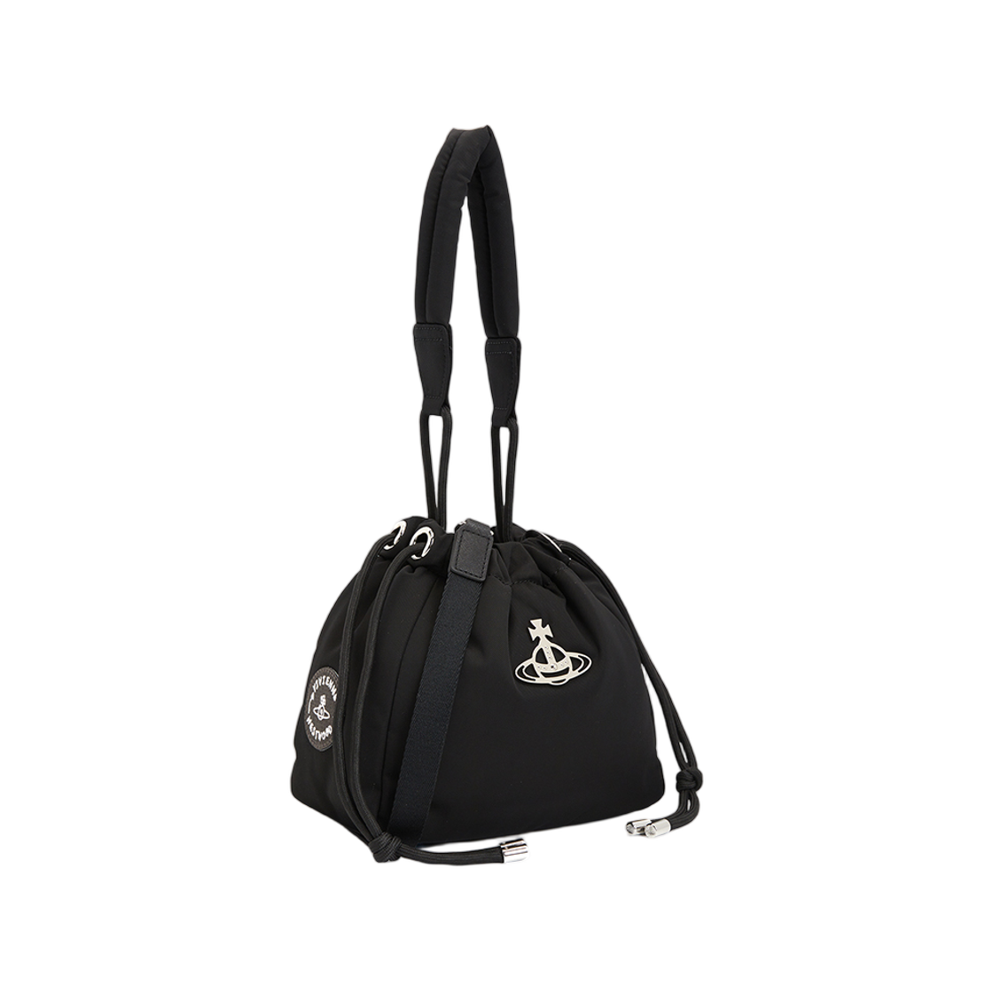 4C03000AU-W001Y-N401 (W) Vivienne Westwood Hilary Small Bucket Bag Black