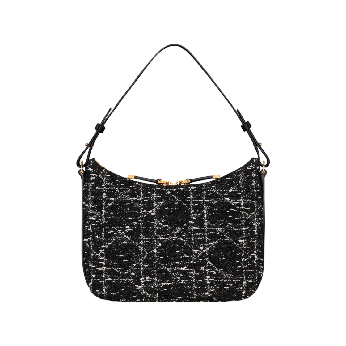 디올 미스 카로 디올링 미니 백 체인 까나쥬 트위드 블랙(Dior Miss Caro Diorling Mini Bag with Chain Cannage Tweed Black) - 3
