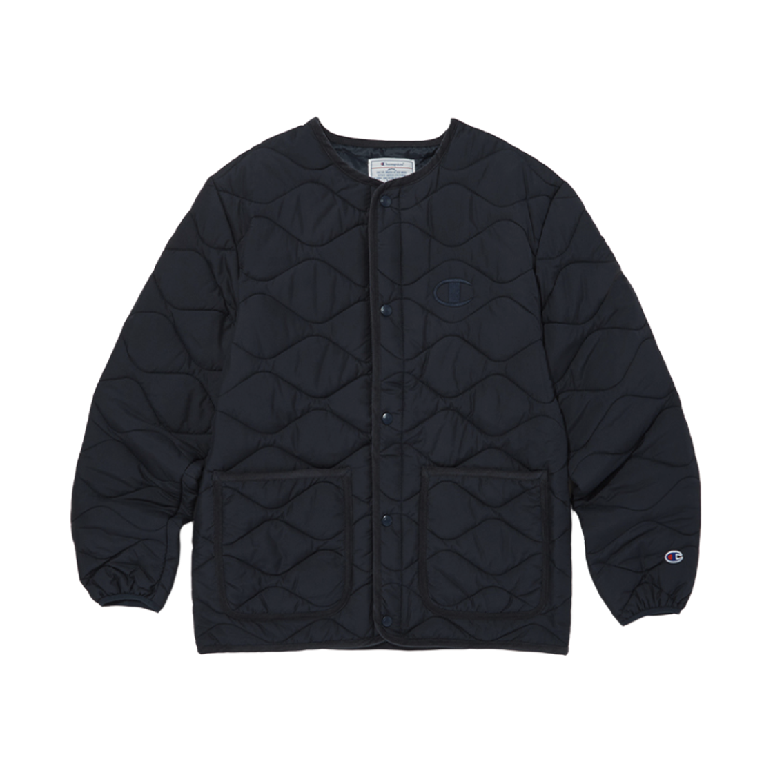 CKJU3F001N2 Champion C Logo Round Neck Lightweight Padding Normal Navy