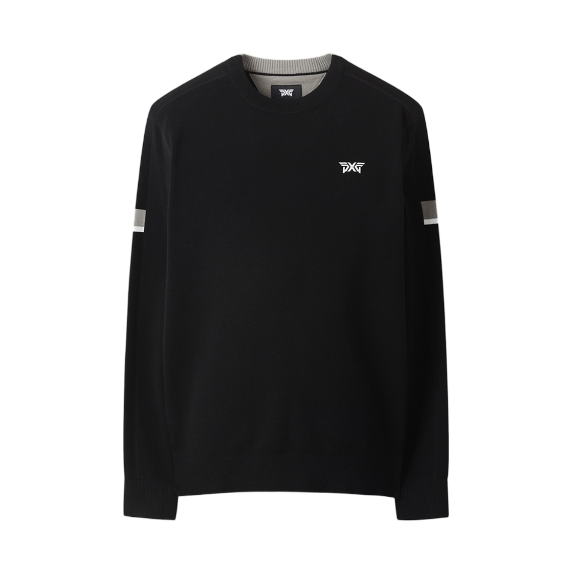 피엑스지 베이직 라운드 넥 스웨터 블랙(PXG Basic Round Neck Sweater Black)