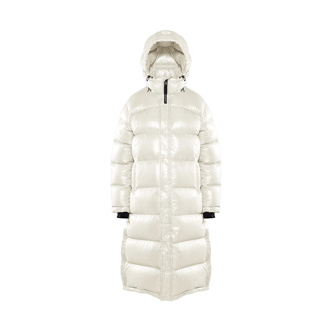 126378 (W) Aritzia The Super Puff Long Higloss Taffeta Long Premium Down Puffer Jacket Birch