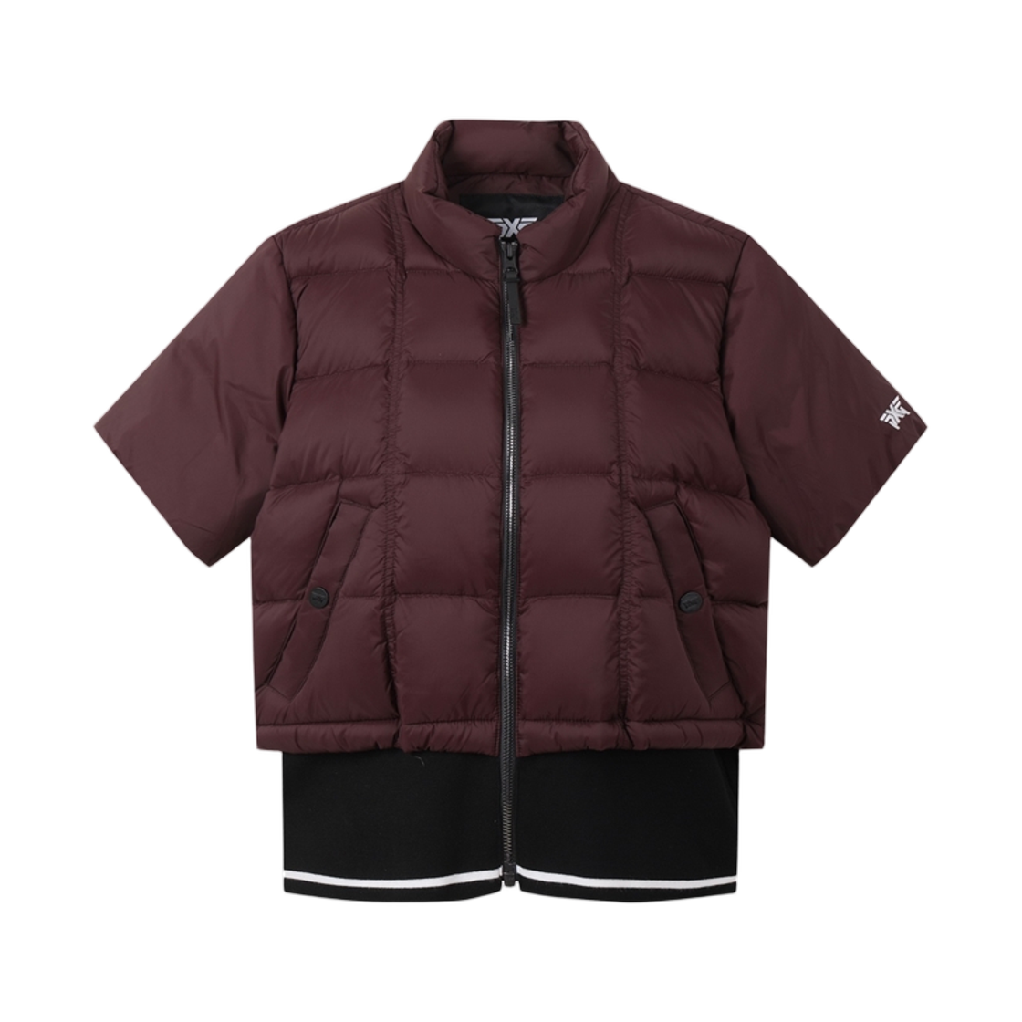 (W) 피엑스지 윈터 크롭 다운 베스트 와인((W) PXG Winter Cropped Down Vest Wine) - 1