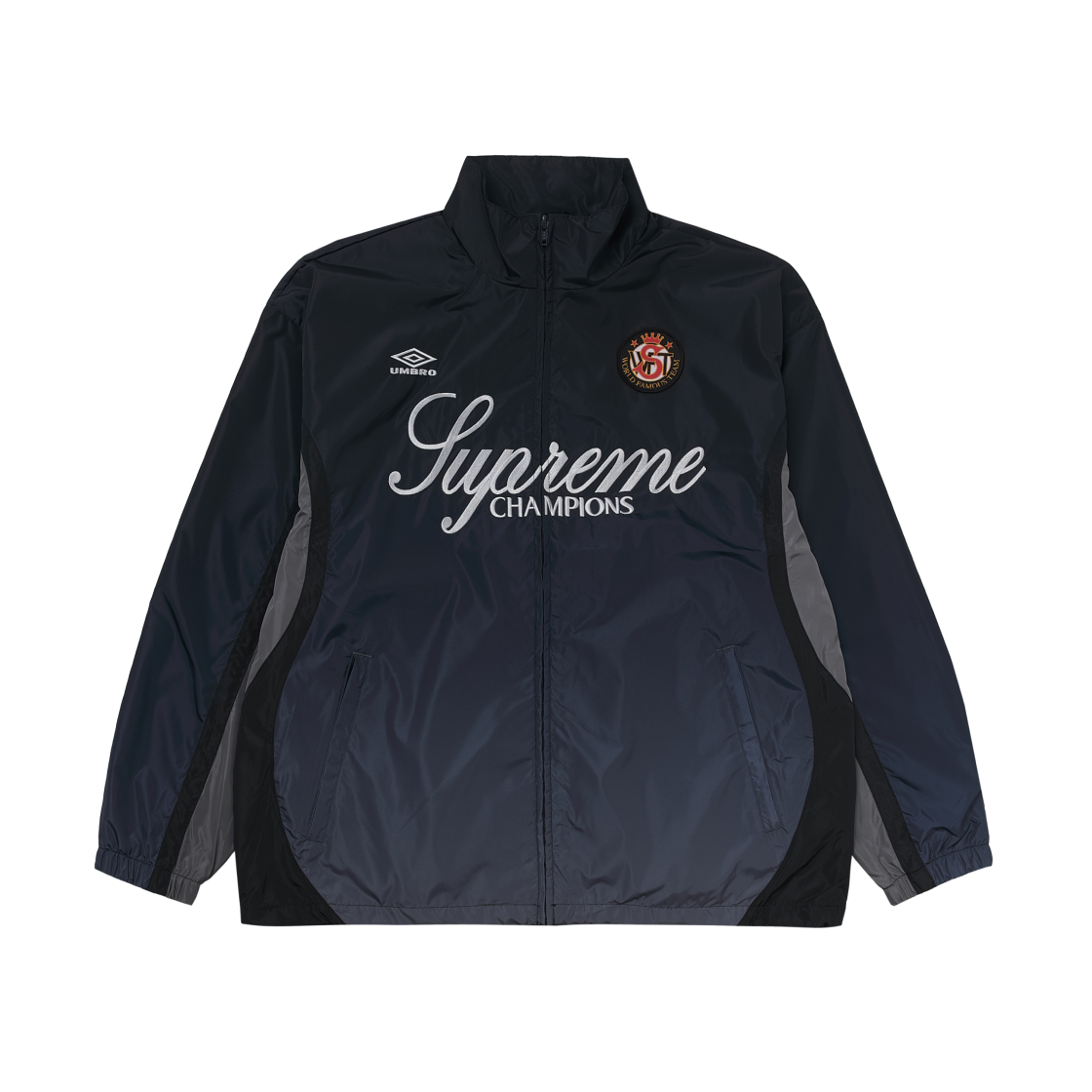 슈프림 x 엄브로 그라디언트 트랙 자켓 블랙 - 25FW(Supreme x Umbro Gradient Track Jacket Black - 25FW)
