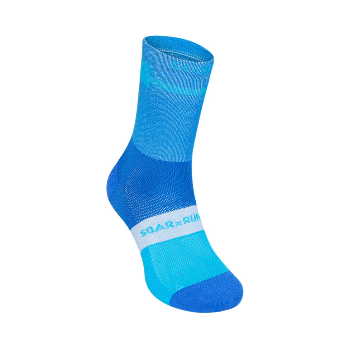 SA1MW Soar Running Crew Socks Blue