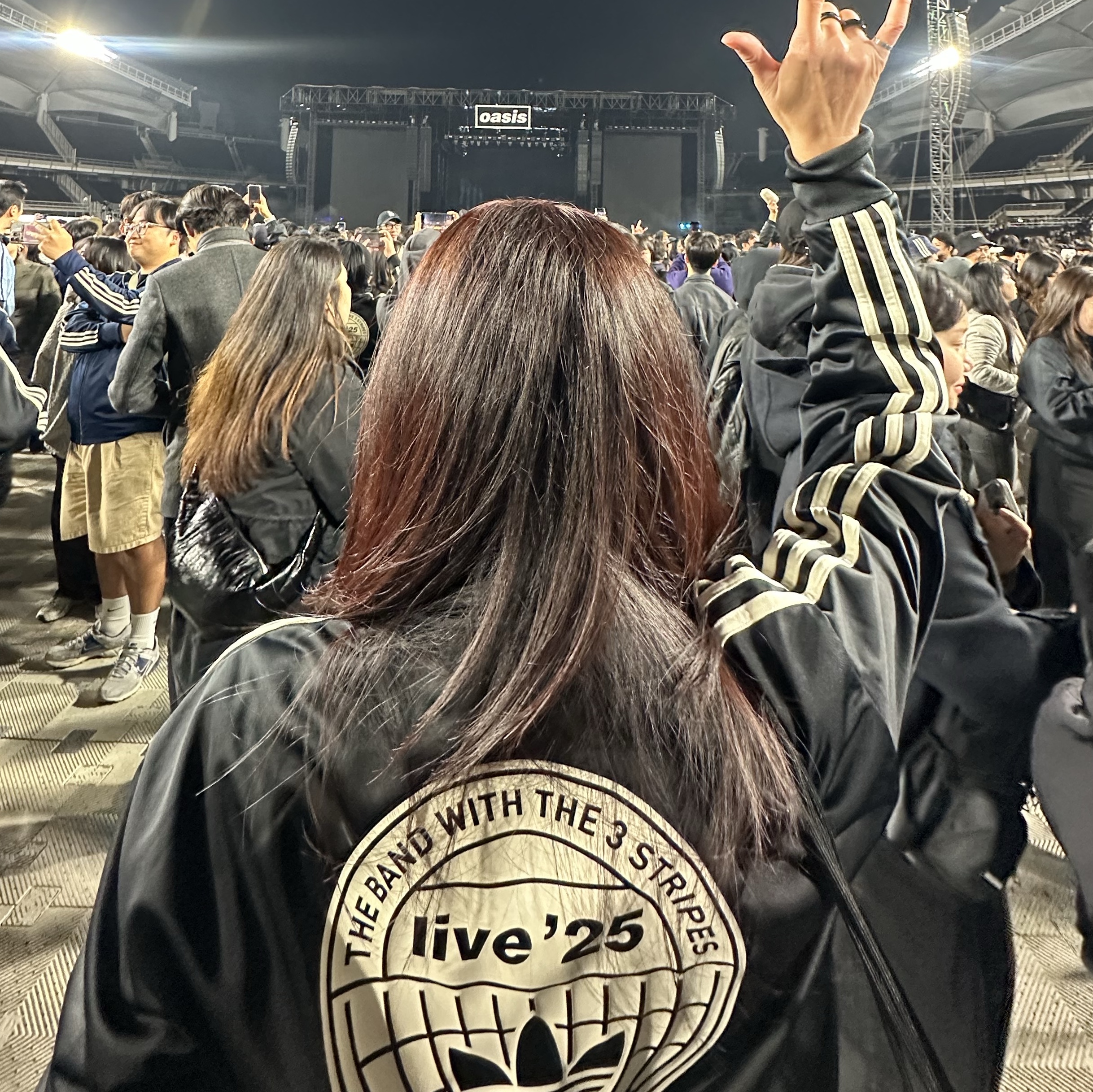 Adidas x Oasis Tour Firebird Track Top Black - US Sizing 착용 스타일
