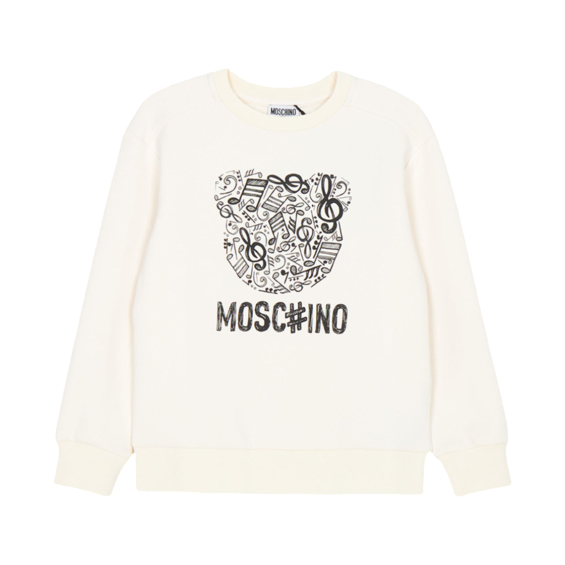 HMF099-LDA58-10123 (Kids) Moschino Sweatshirt Ivory