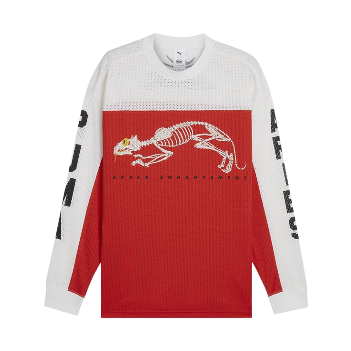 푸마 x 에리즈 메쉬 롱슬리브 티셔츠 레드(Puma x Aries Mesh L/S T-Shirt Red)