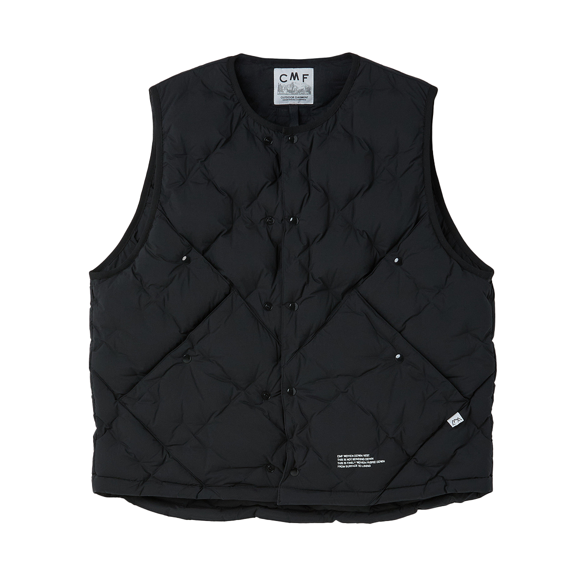 SVVAW25001BKX Series Cmf Woven Down Vest Black