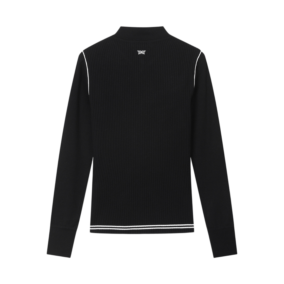 (W) 피엑스지 하이 넥 스웨터 블랙((W) PXG High Neck Sweater Black) - 2