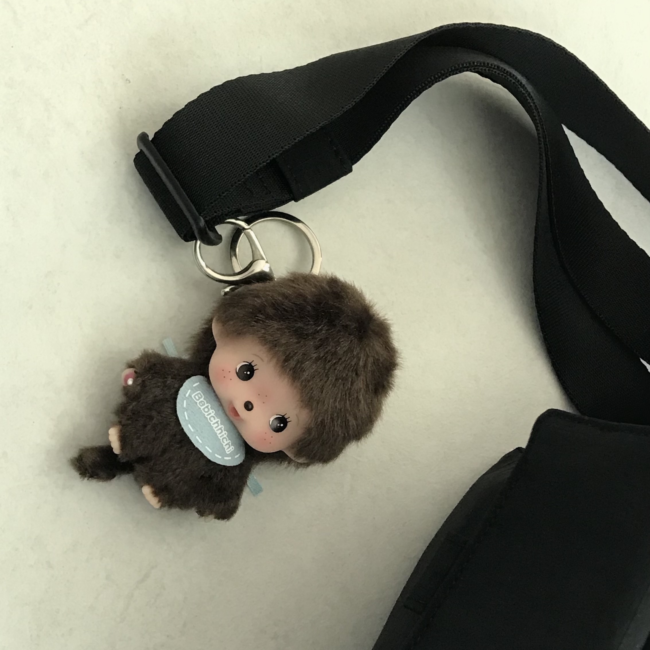 Monchhichi Big Head Bebichhichi SS Keychain Boy 착용 스타일
