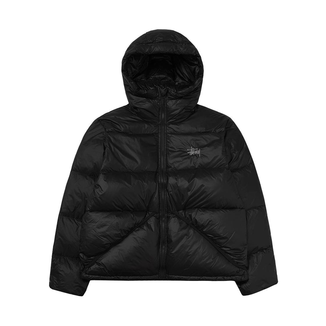 115685 Stussy Micro Ripstop Down Parka Jet Black