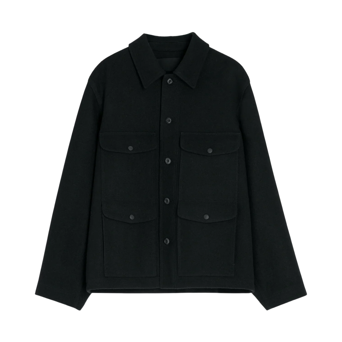 OW1168-LF1476-999 Lemaire Utility Jacket Black